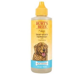 Burt’s Bees for Pets Tear Stain Remover for Dogs with Chamomile – Puppy & Dog Tear Stain Remover – Cruelty Free, Formulated without Sulfates and Parabens, pH Balanced for Dogs – Made in USA, 4 Ounces