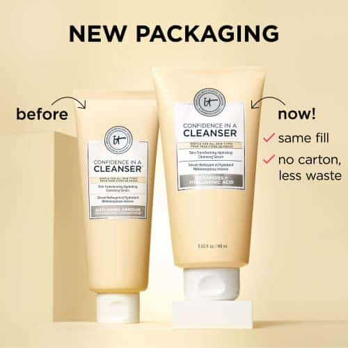 IT Cosmetics Confidence in a Cleanser - Hydrating Face Wash With Hyaluronic Acid & Ceramides - Supports Skin Barrier - Removes Makeup, Oil, and SPF - All Skin Types - Image 6