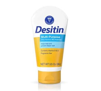 Desitin Skin Protectant and Diaper Rash Ointment Multi-Purpose with Vitamins A & D, Travel Size, 3.5. Oz Tube