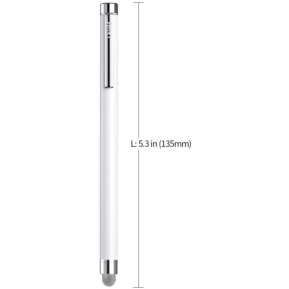 Stylus Pens for Touch Screens, ChaoQ 4 Pcs Mesh Fiber Stylus, with 4 Replaceable Mesh Tips and 4 Replaceable Rubber Tips (Silver, Black, White, Champagne) - Image 3