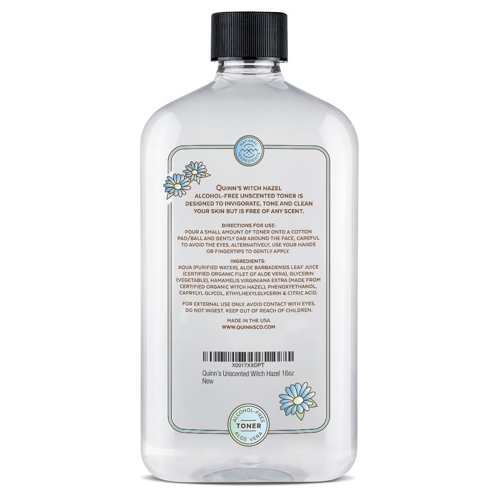 Quinn?s Alcohol Free Witch Hazel with Aloe Vera 16 Ounce (Unscented) - Image 5
