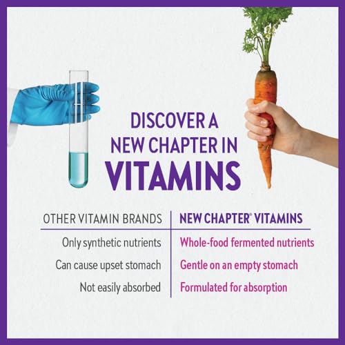 New Chapter, Postnatal Vitamins Lactation Supplement, Complete Multivitamin with Fermented Vitamin D3 + B Vitamins, Made with Organic Vegetables & Herbs, Non-GMO Ingredients, 96 Count - Image 7