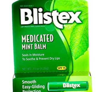 Blistex Lip Balm SPF 15 Mint, 0.15 Ounce Pack of 5