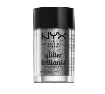 NYX PROFESSIONAL MAKEUP Face & Body Glitter, Silver