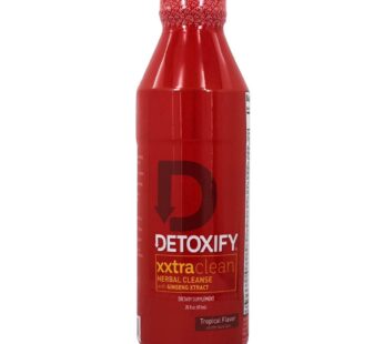 Detoxify ? Xxtra Clean Herbal ? Tropical Fruit Flavor – 20 oz ? Professionally Formulated Extra Strength Herbal Detox Drink ? Enhanced with Ginseng Extract & Milk Thistle Extract – Plus Sticker