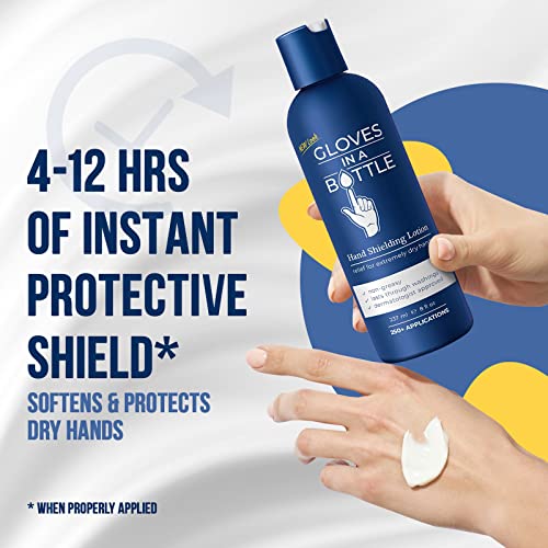 Gloves In A Bottle Shielding Lotion, Relief for Eczema and Psoriasis, (8 Fl Oz) with Pump - Image 2