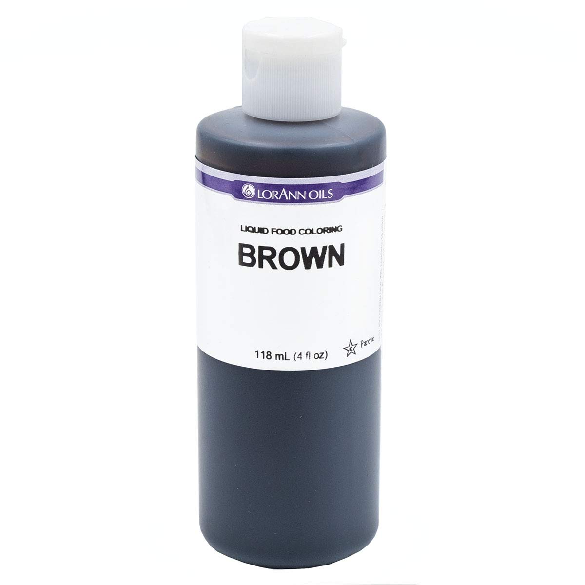 LorAnn Brown Liquid Food Coloring, 4 ounce bottle
