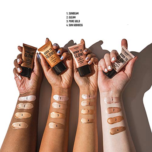 NYX PROFESSIONAL MAKEUP Born To Glow Liquid Illuminator - Sunbeam - Image 2