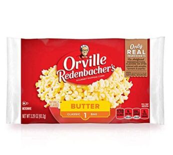Orville Redenbacher’s Butter Popcorn, 3.29 Ounce Classic Bag, Pack of 36