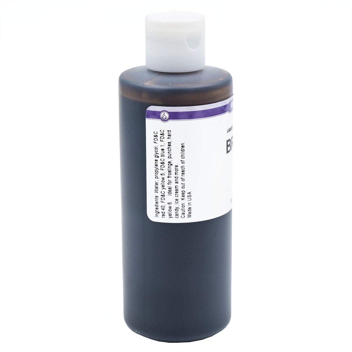 LorAnn Brown Liquid Food Coloring, 4 ounce bottle - Image 2