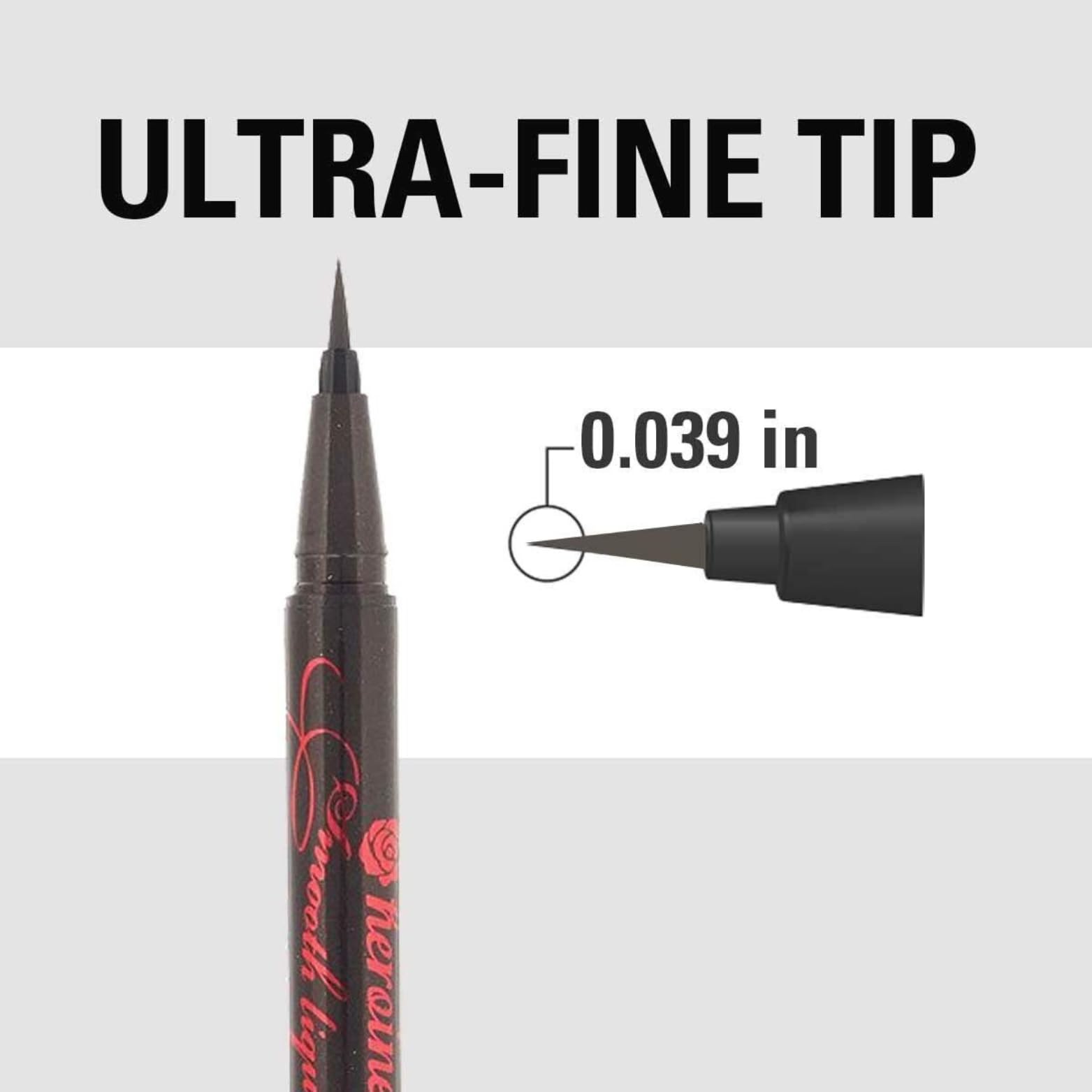 HEROINE MAKE by KISSME Smooth Liquid Eyeliner Super Keep Waterproof 03 Brown Black - Image 4