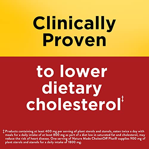 Nature Made CholestOff Plus, clinially proven to lower cholesterol, 100 Softgels, 25 Day Supply - Image 3
