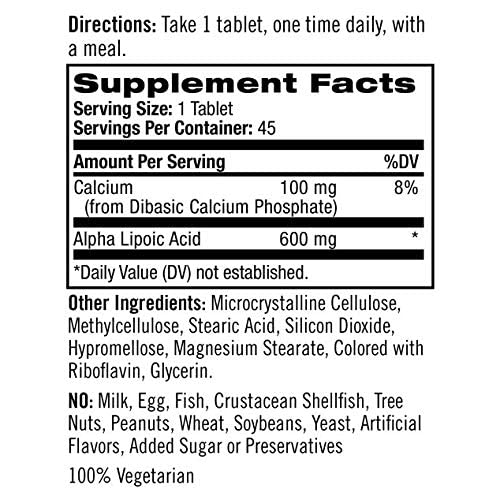 Natrol Alpha Lipoic Acid Time Release - 600 mg - 45 Tablets - Image 4
