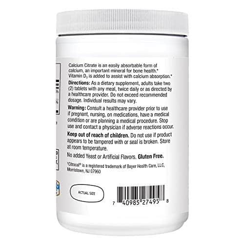 21st Century Vitamins Calcium Citrate Plus D3 Maximum Tablets, 400 Count - Image 8