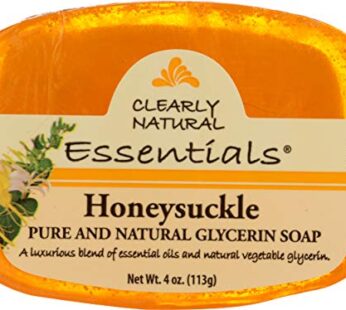 Clearly Natural Glycerine Bar Soap, Honeysuckle, 4 Ounce (00017-7)