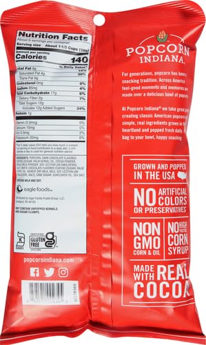 Popcorn Indiana Fudge Drizzled Black & White Popcorn, 6 Oz - Image 3