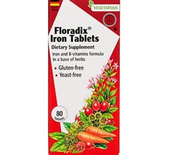 Flora, Floradix Iron, 80 Count