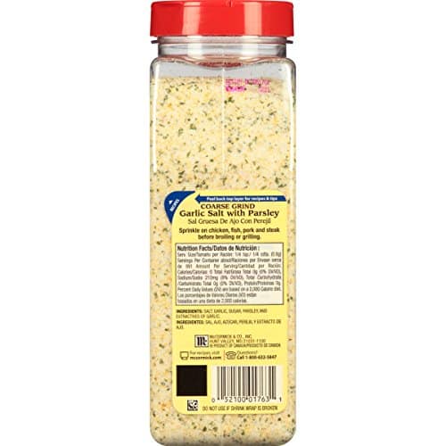 McCormick Coarse Grind Garlic Salt With Parsley, 28 oz - Image 2