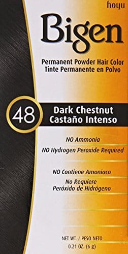 Bigen Permanent Powder Hair Color 48 Dark Chestnut, 0.21 Ounce - Image 2