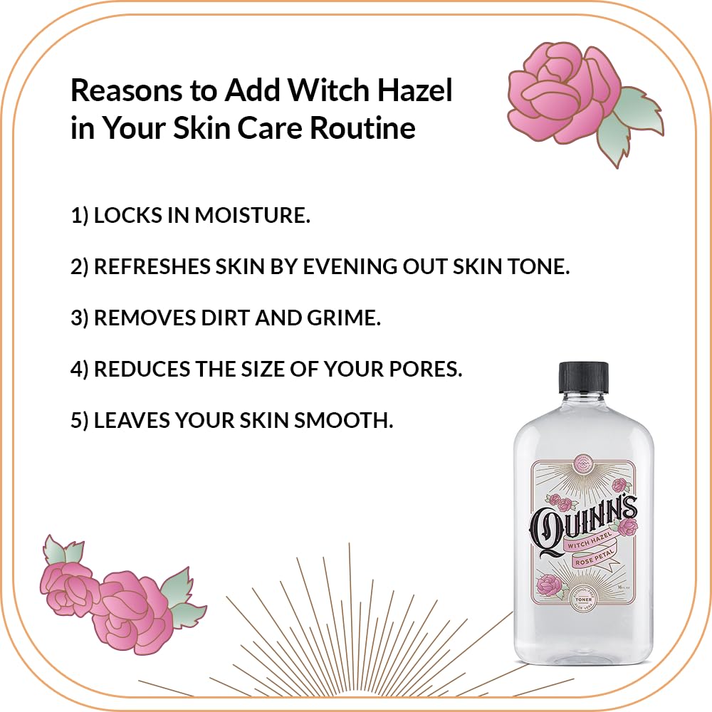 Quinn?s Alcohol Free Witch Hazel with Aloe Vera 16 Ounce (Rose) - Image 5