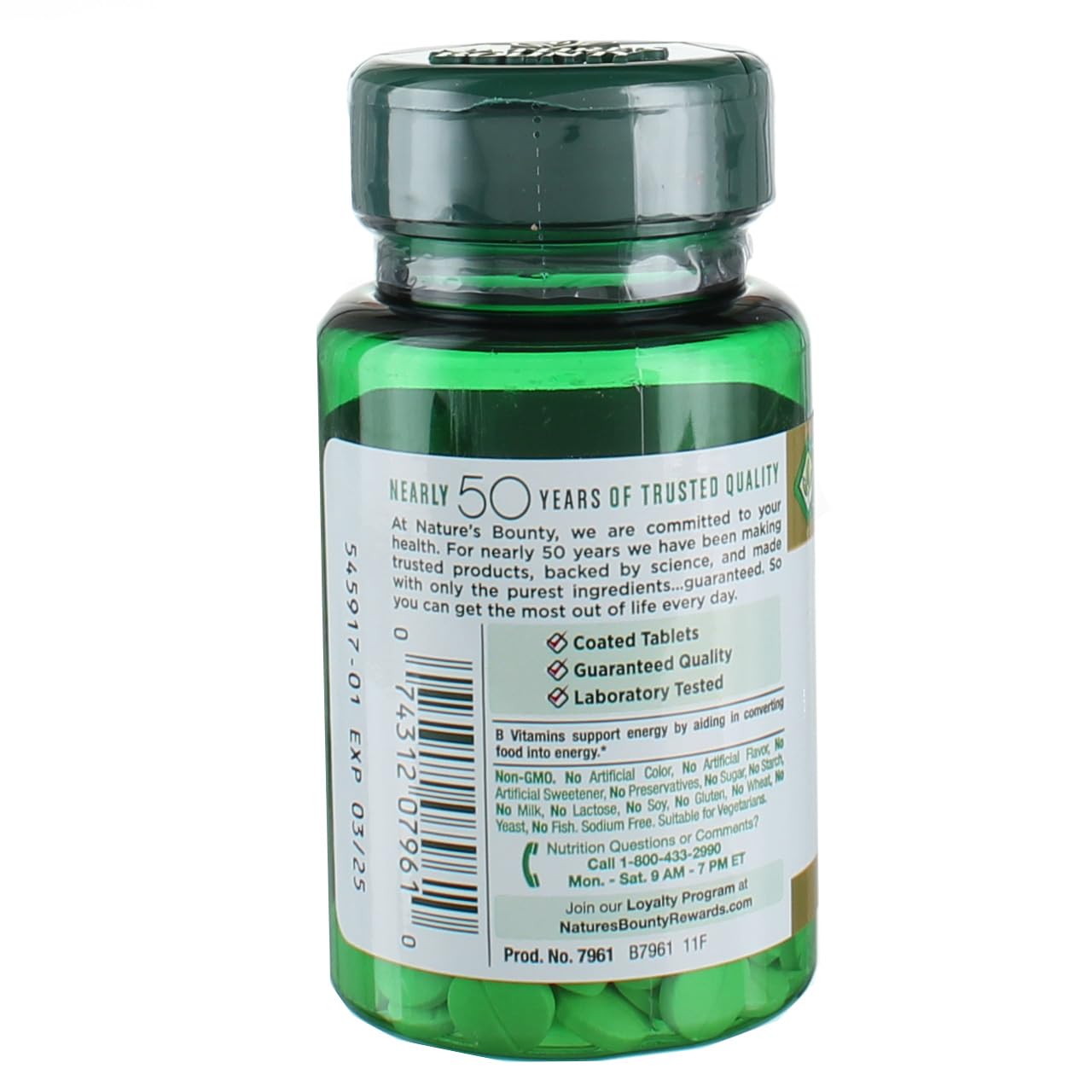 Nature's Bounty Biotin 1000 mcg Tablets 100 Count (Pack of 3) - Image 2