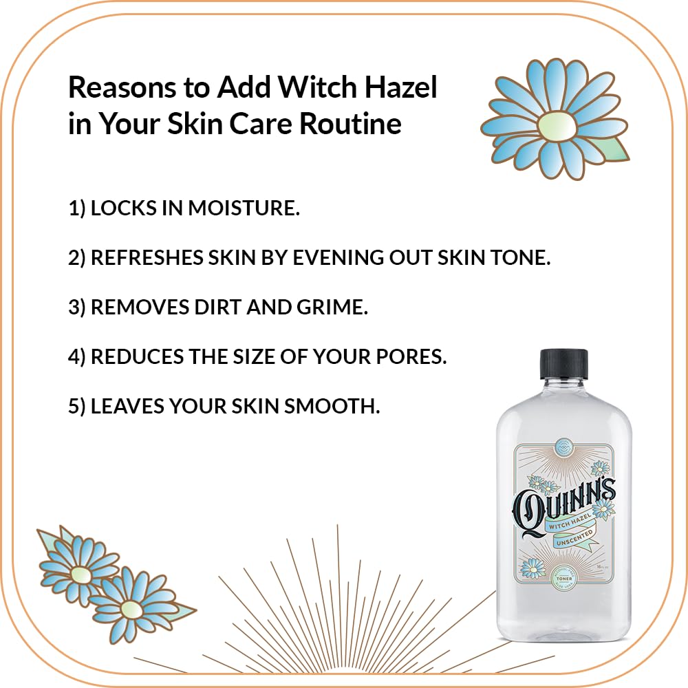 Quinn?s Alcohol Free Witch Hazel with Aloe Vera 16 Ounce (Unscented) - Image 4