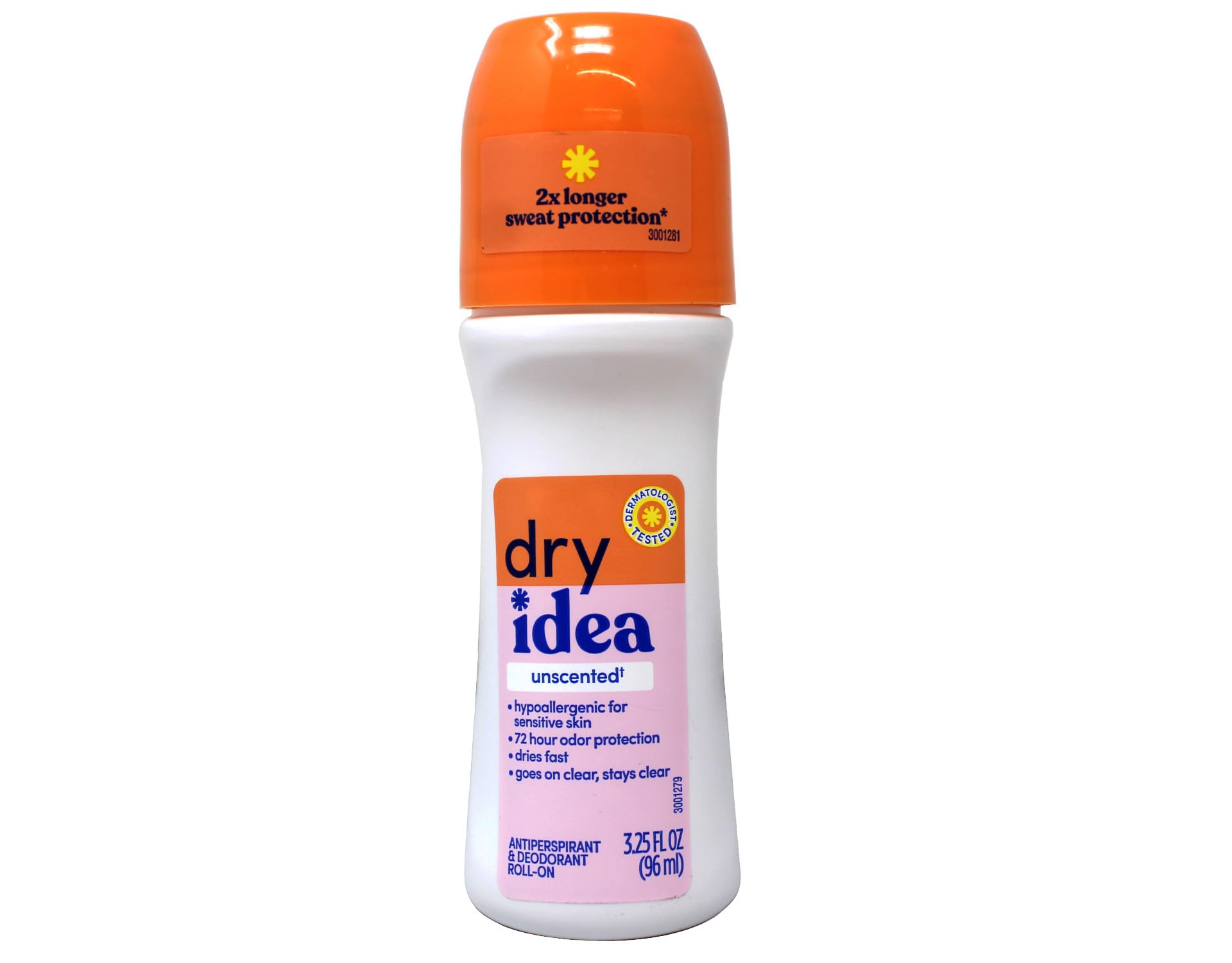 Dry Idea Anti-Perspirant Deodorant Roll-On Unscented, 3.25 Fl Oz (Pack of 3) - Image 8