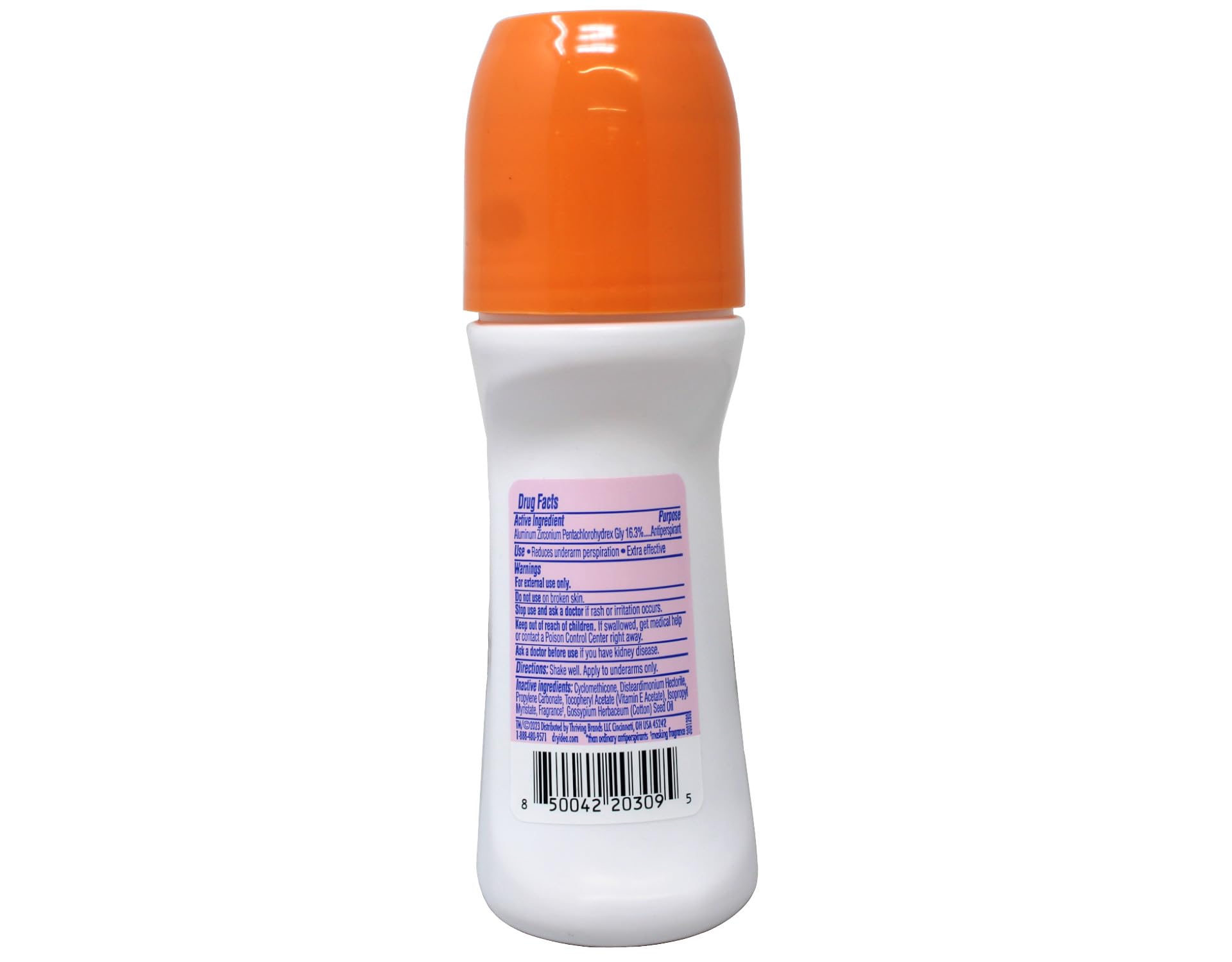 Dry Idea Anti-Perspirant Deodorant Roll-On Unscented, 3.25 Fl Oz (Pack of 3) - Image 9