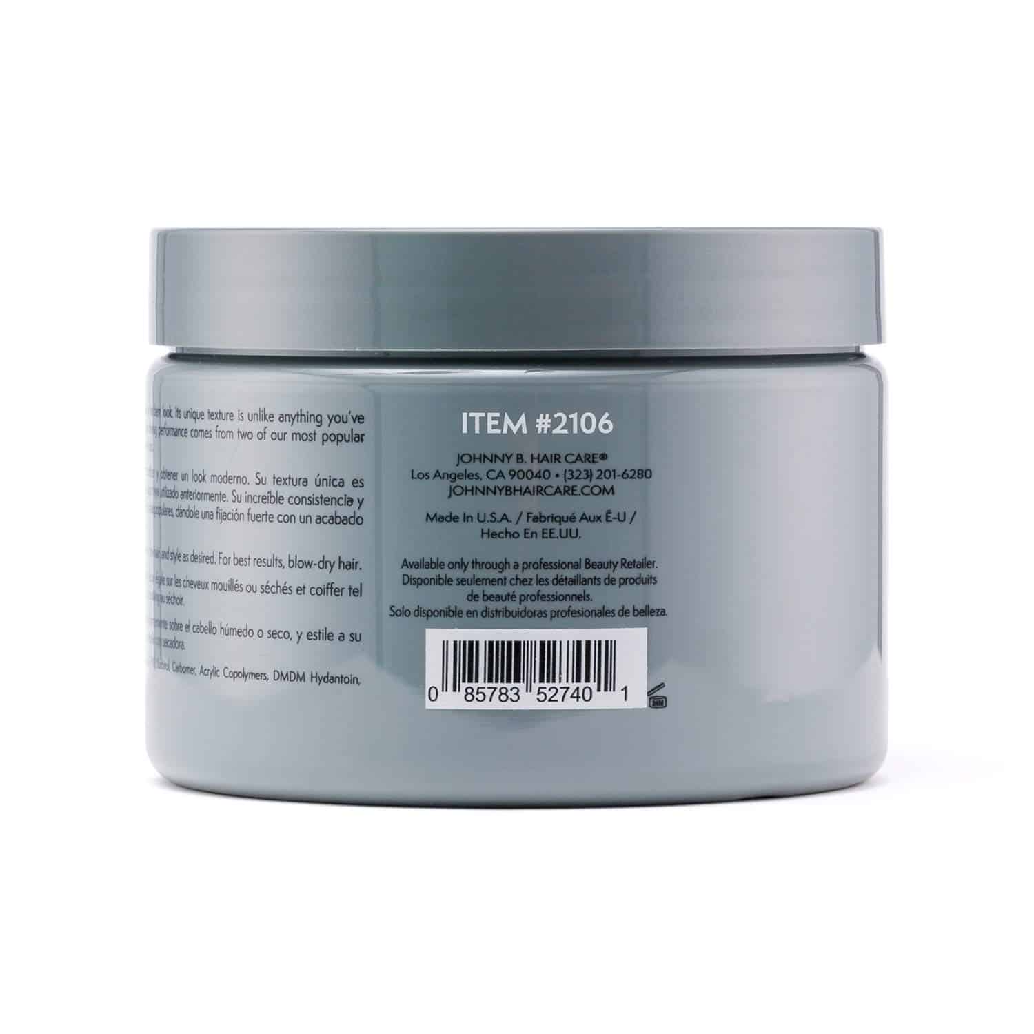 JOHNNY B. Fuddy Matte Styling Gel 12 oz. - Image 3