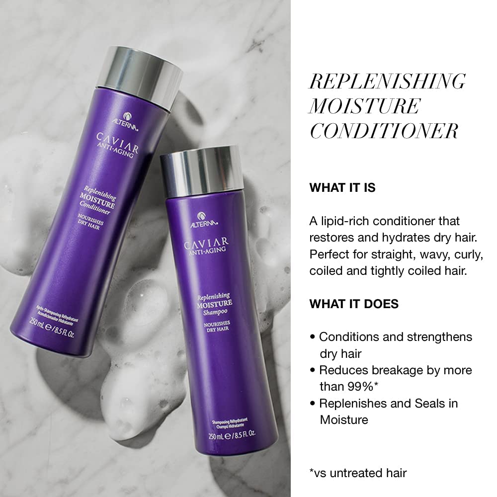 Alterna Caviar Anti-Aging Replenishing Moisture Shampoo/ Conditioner, 8.5 fl. oz. - Image 6