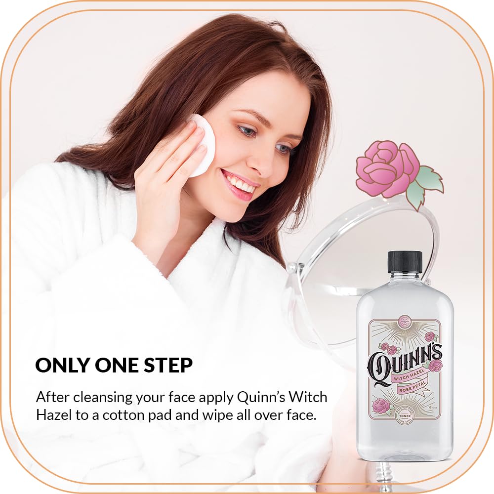 Quinn?s Alcohol Free Witch Hazel with Aloe Vera 16 Ounce (Rose) - Image 4