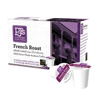 PJ’s Coffee – French Roast Single Serve Cups, 12 count (Pack of 1)