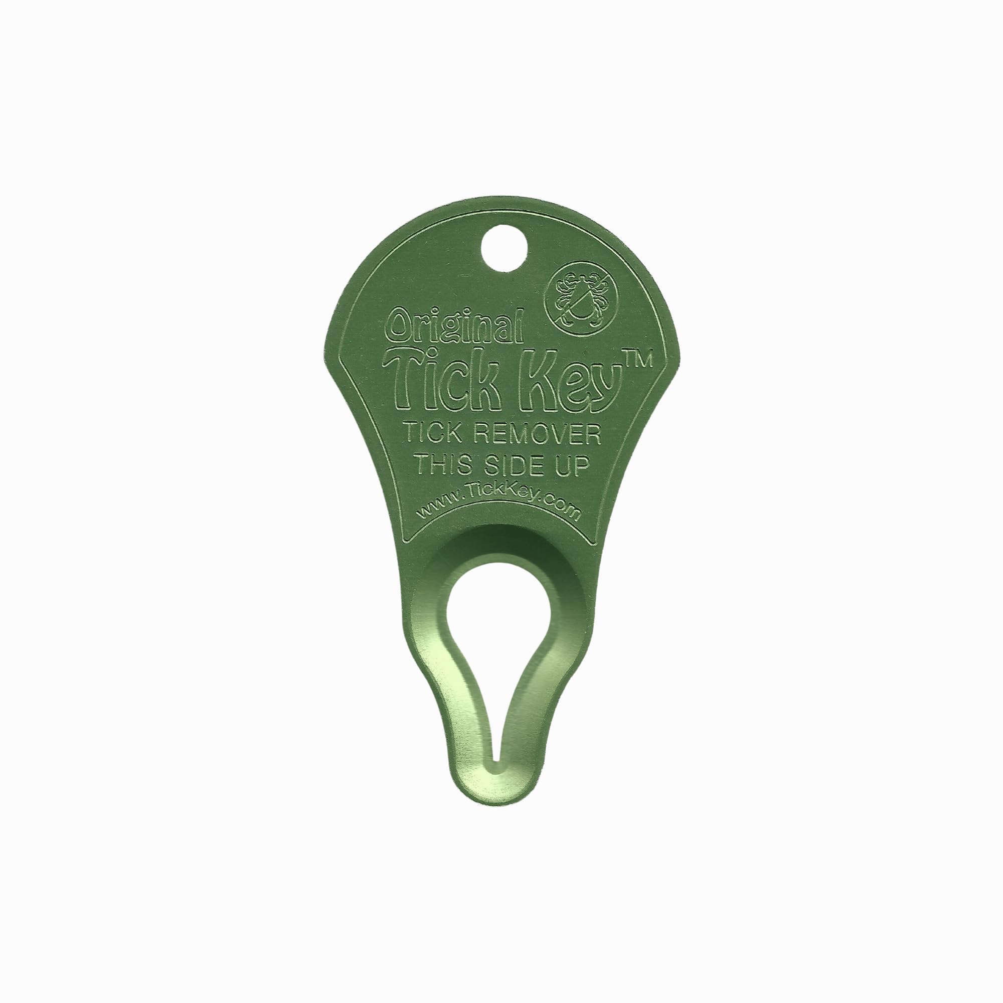 The Original Tick Key - Tick Detaching Device - Portable, Safe and Highly Effective Tick Detaching Tool (Light Green)