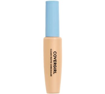 COVERGIRL – Clean Matte Concealer, Oil-Free, Lightweight Formula, Blendable, Natural-Looking Coverage, 100% Cruelty-Free