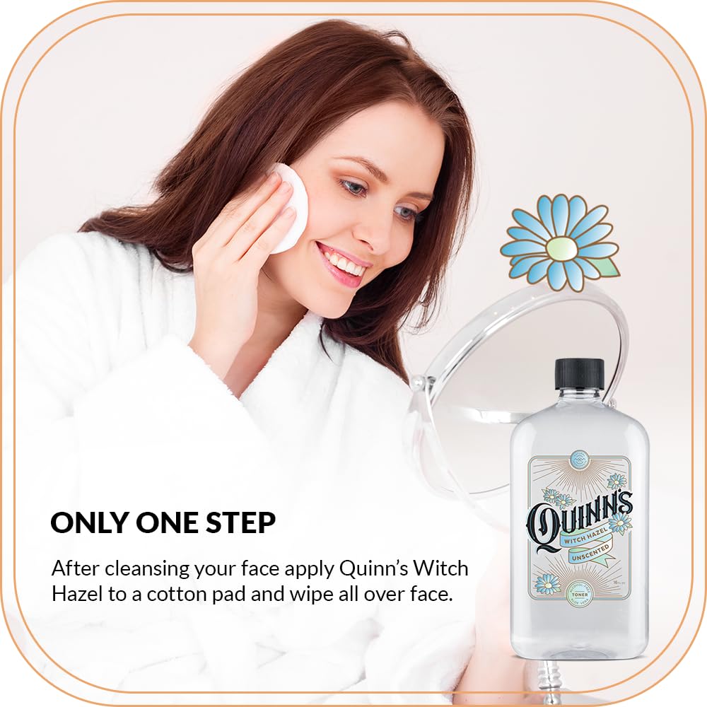 Quinn?s Alcohol Free Witch Hazel with Aloe Vera 16 Ounce (Unscented) - Image 3
