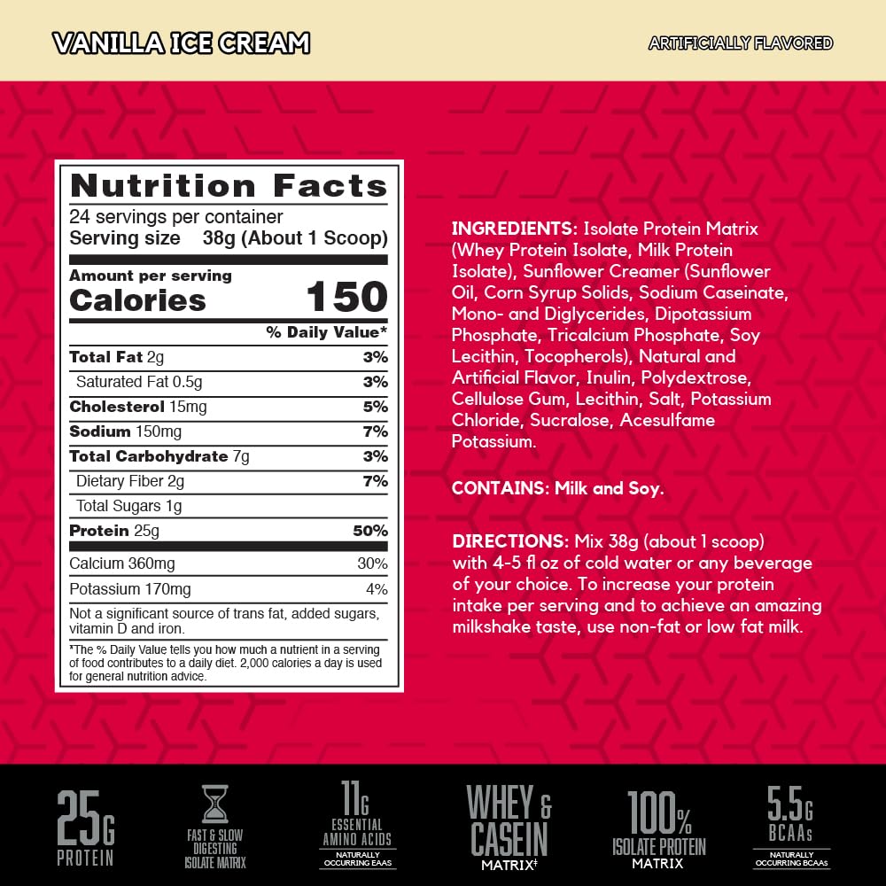 BSN SYNTHA-6 Isolate Protein Powder, Vanilla Protein Powder with Whey Protein Isolate, Milk Protein Isolate, Flavor: Vanilla Ice Cream, 24 Servings - Image 2