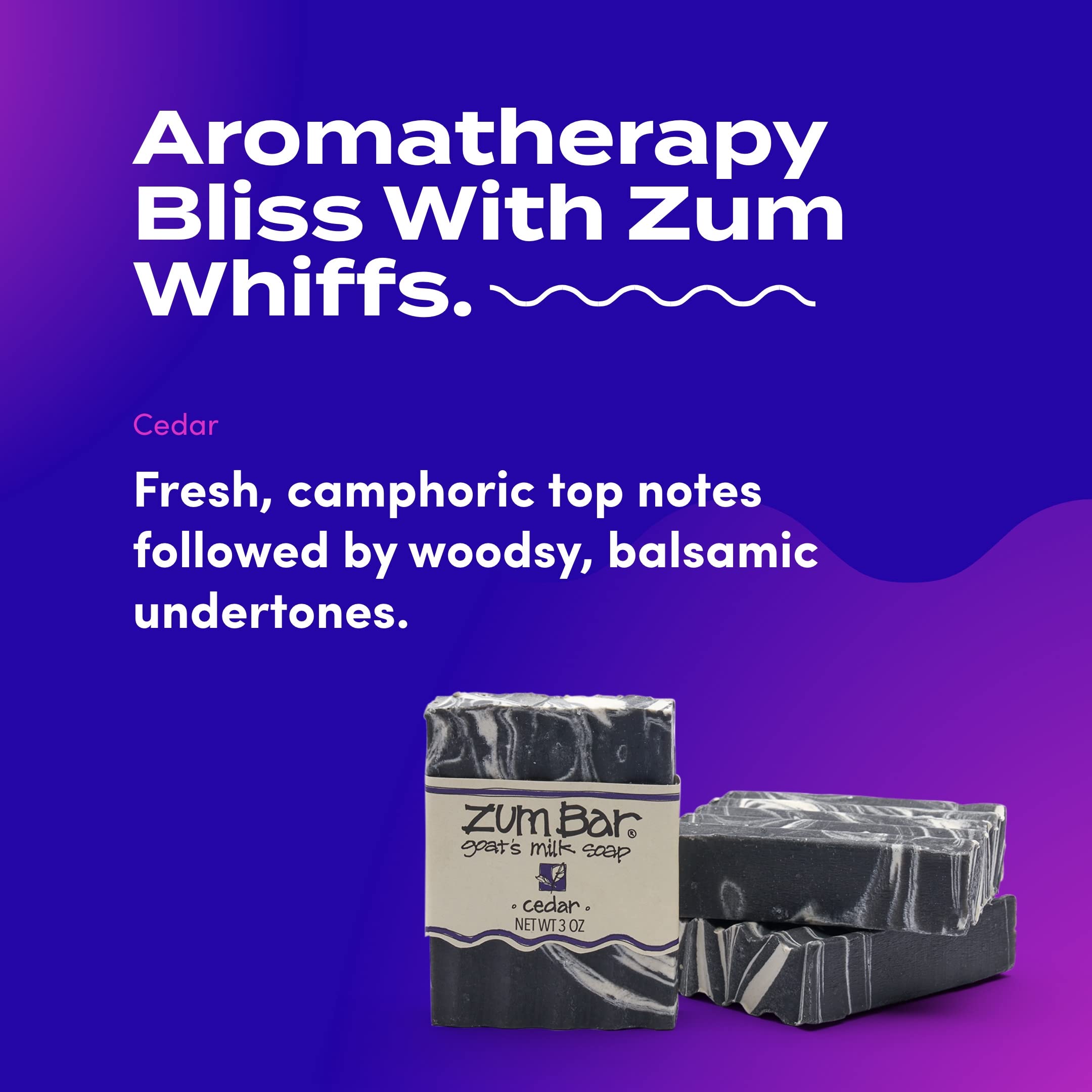 Zum Bar Goat's Milk Soap - Cedar - 3 oz (3 Pack) - Image 3