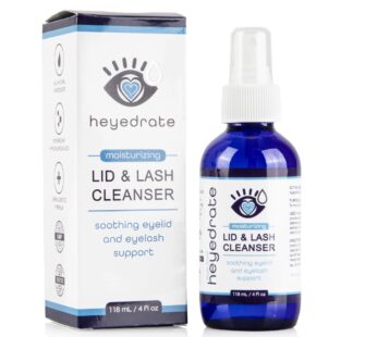 Heyedrate Lid & Lash Cleanser for Stye, Blepharitis, Dry Eyes, Meibomian Gland Dysfunction, Rosacea, and Eye Irritation Relief | Hypochlorous Acid Eyelid Cleanser Spray
