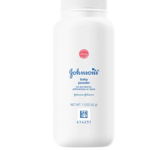 Johnson’s Baby Powder for Delicate Skin, Hypoallergenic and Free of Parabens, Phthalates, and Dyes for Baby Skin Care, 1.5 oz
