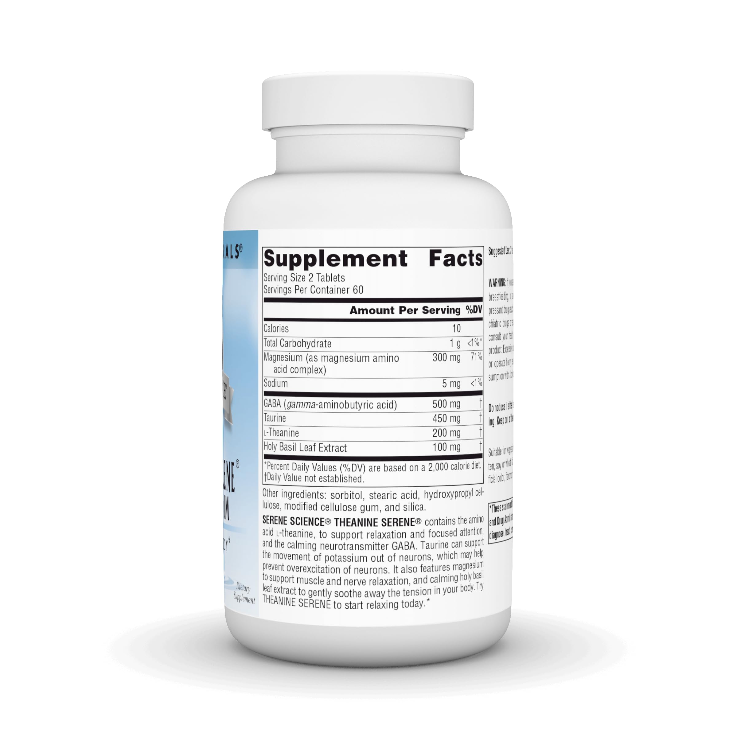 Source Naturals Serene Science L-Theanine with Magnesium and GABA - 120 Tablets - Image 2