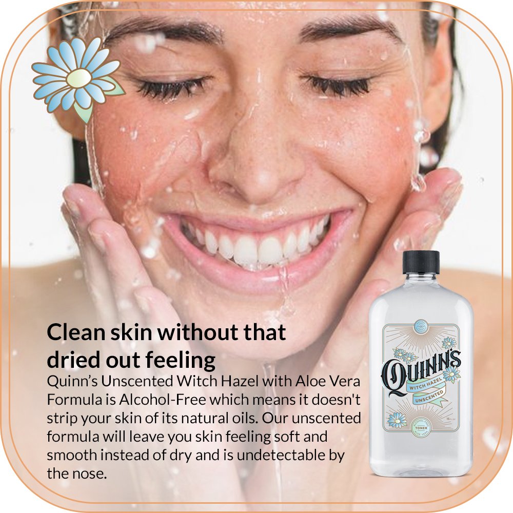 Quinn?s Alcohol Free Witch Hazel with Aloe Vera 16 Ounce (Unscented) - Image 6