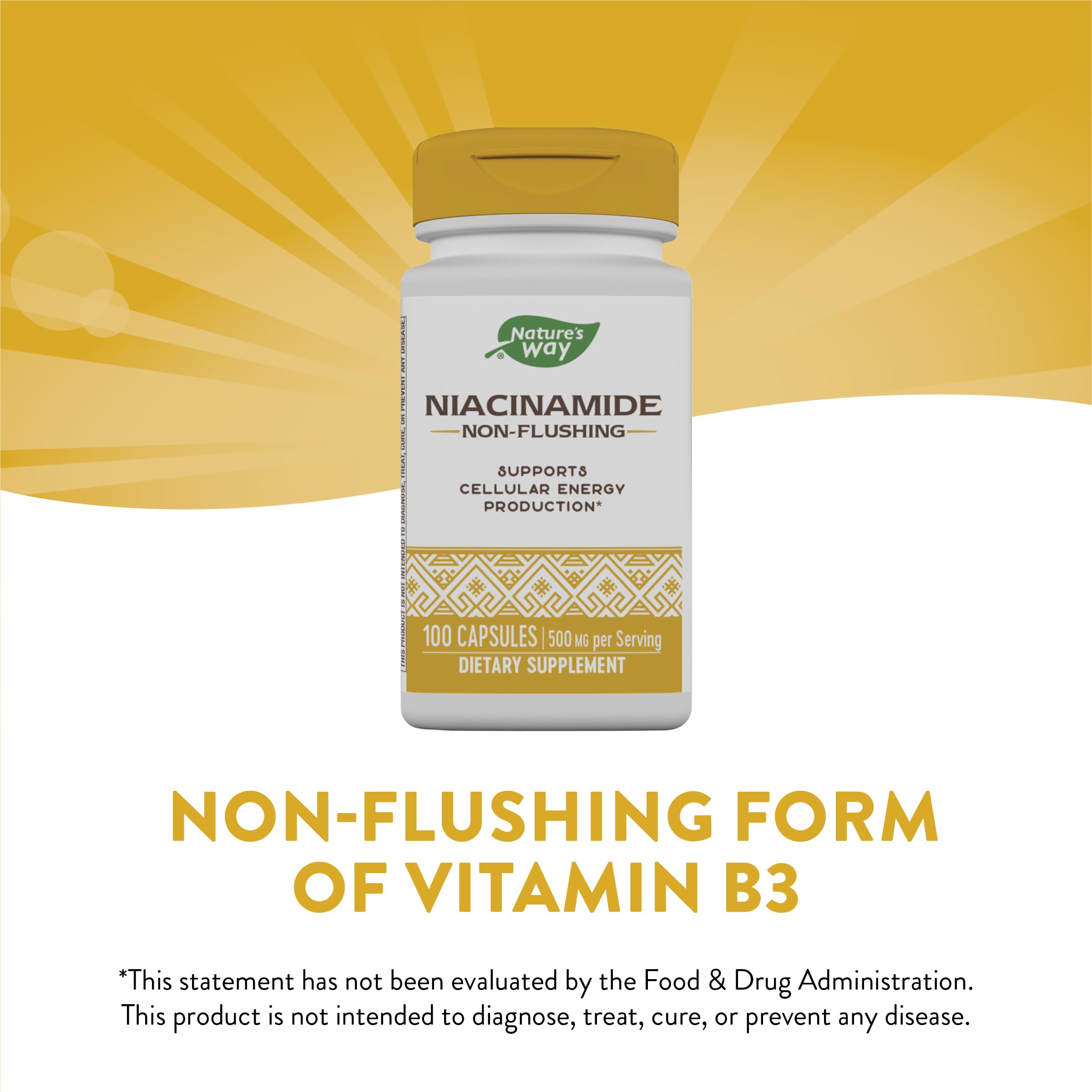 Nature's Way Niacinamide, Supports Cellular Energy*, 500mg per Serving, 100 Capsules - Image 6