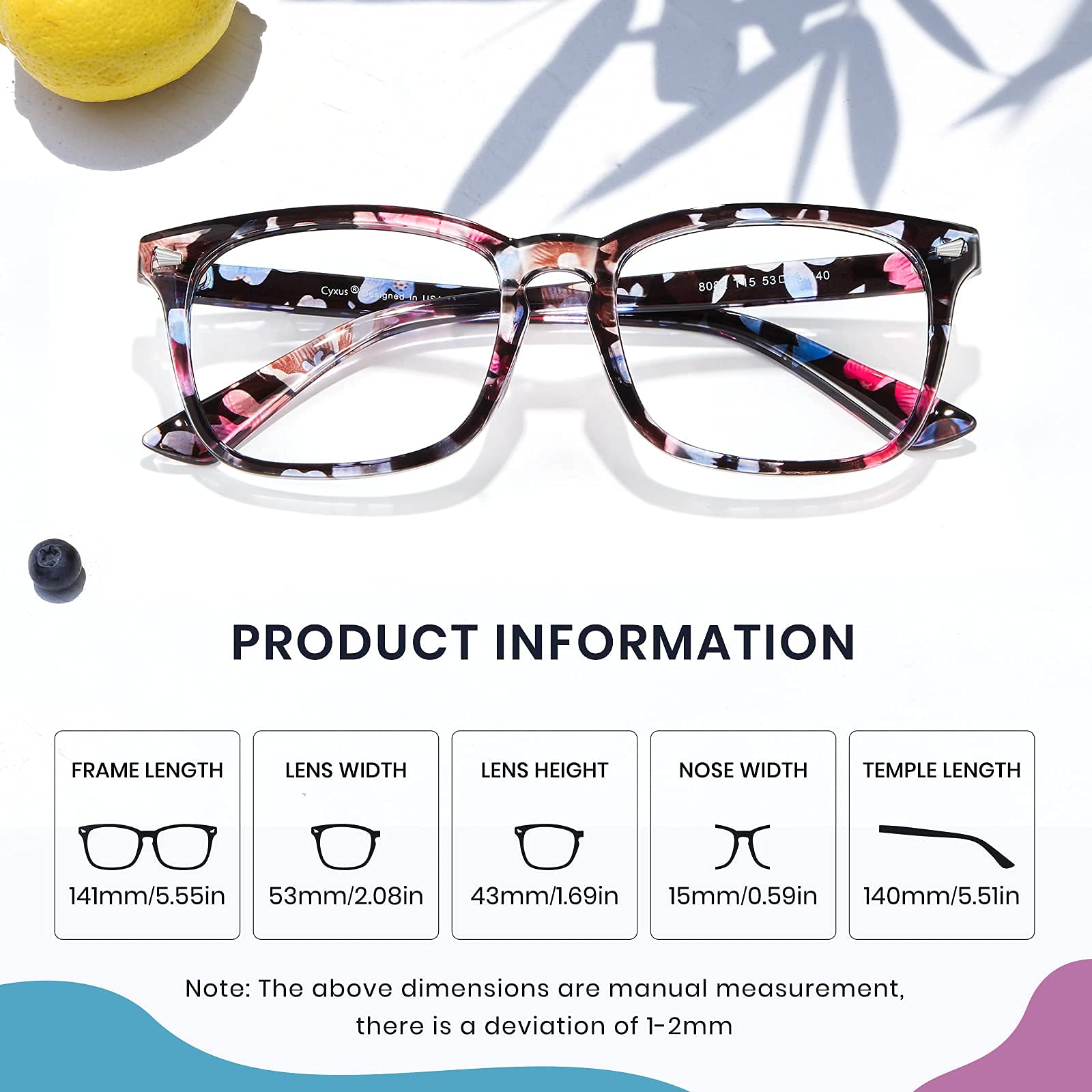 Cyxus Blue Light Glasses Computer Glasses UV Blocking Filter Eyeglasses Frame - Image 4