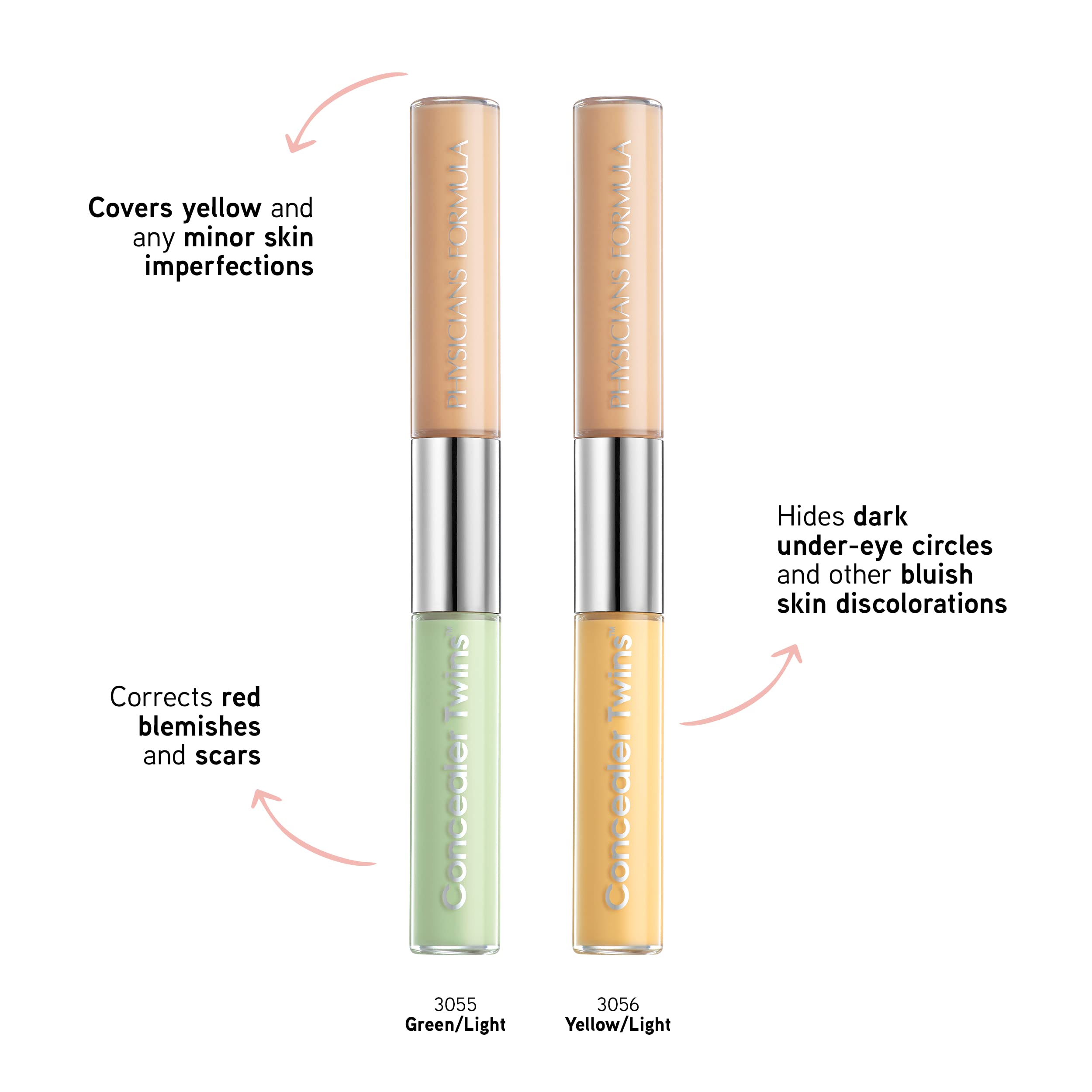 Physicians Formula Cream Dual-Ended Concealer Stick Yellow/Light, Neutralizing, Dark Circles, Scars, Blemishes, Eyes - Image 7