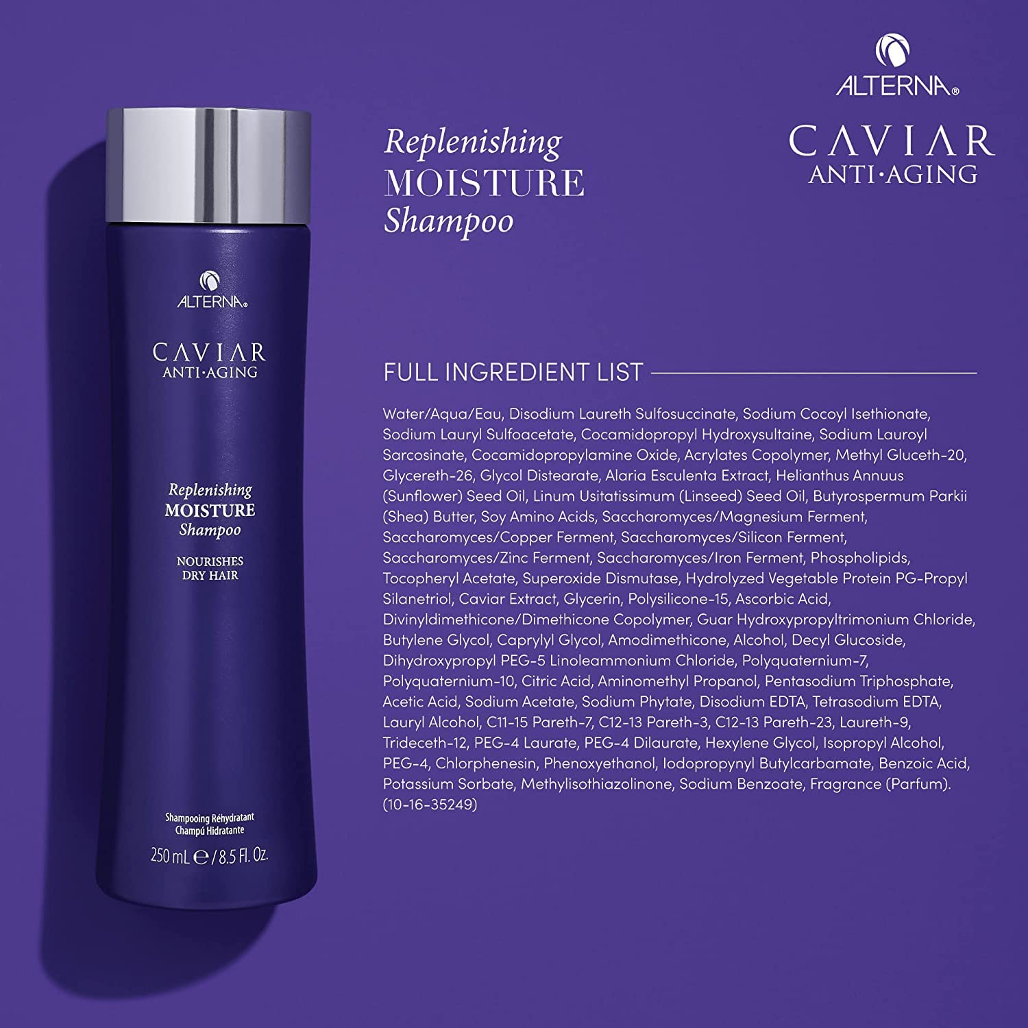 Alterna Caviar Anti-Aging Replenishing Moisture Shampoo/ Conditioner, 8.5 fl. oz. - Image 4