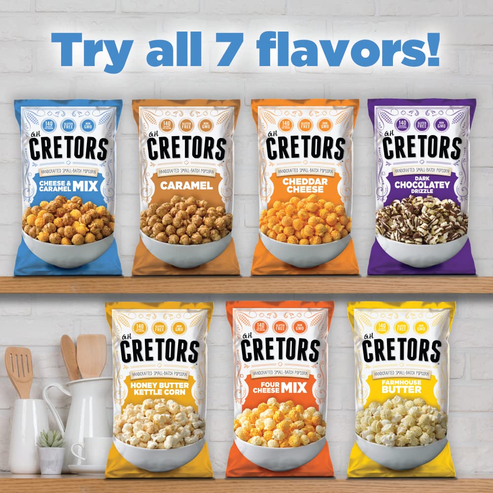 G.H. Cretors, Caramel Flavor Popcorn Single Bag 8.0 Oz - Image 6