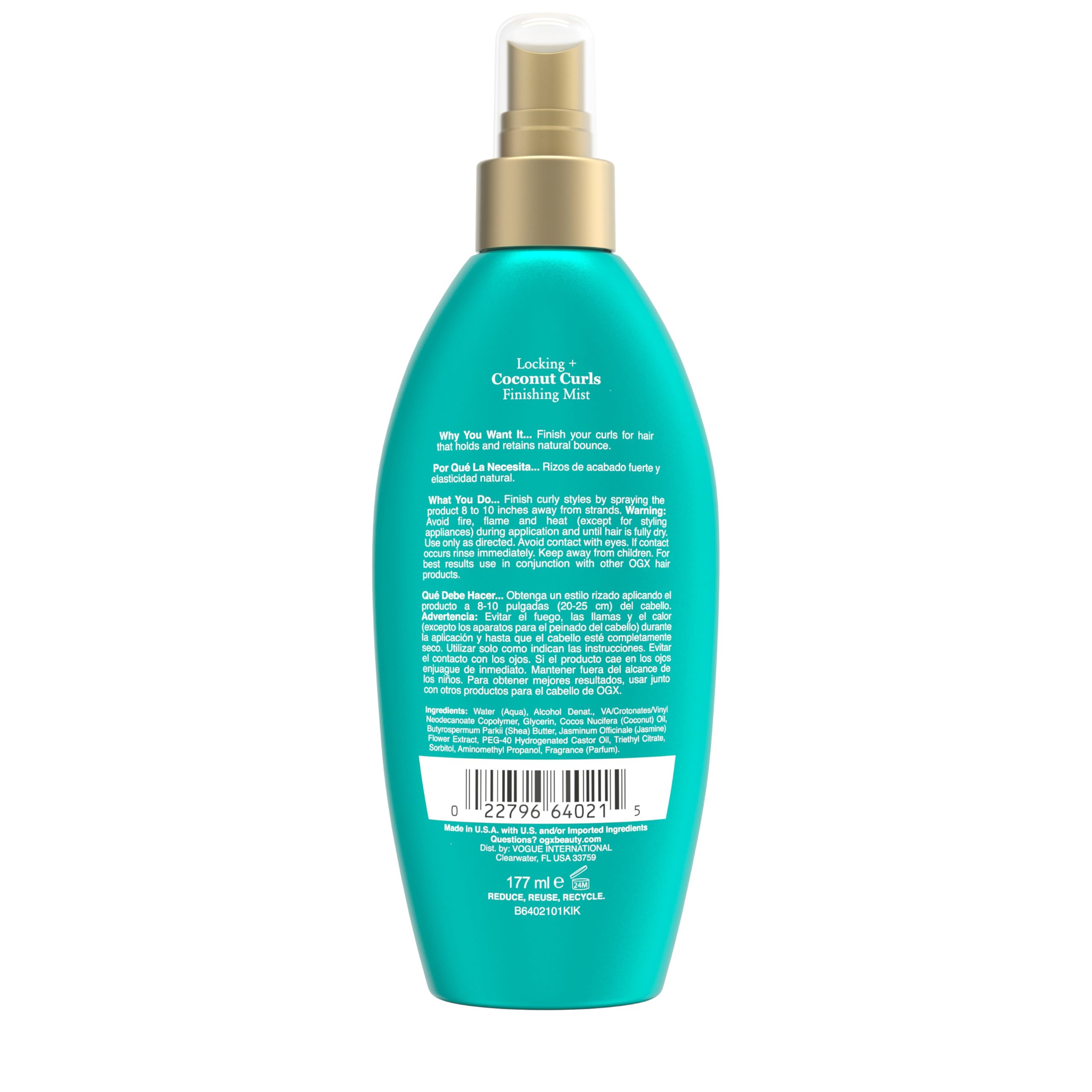 OGX Locking + Coconut Curls Finishing Mist, 6 Fl Oz - Image 7