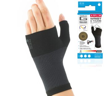 Neo-G Wrist and Thumb Support for Arthritis, Joint Pain, Tendonitis, Sprain – Wrist Brace Wrist Compression Hand Support – S – Black