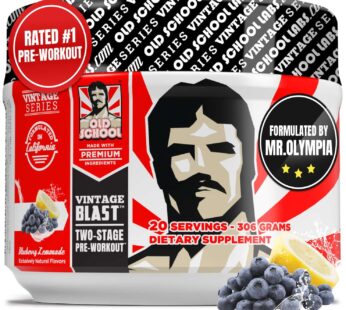 Old School Labs Ultimate 2 Stage Pre Workout for Explosive Energy, Massive Pumps & Laser Focus – Preworkout for Men & Women – Pre Workout Powder with Amino Acids – Natural Ingredients & 250mg Caffeine