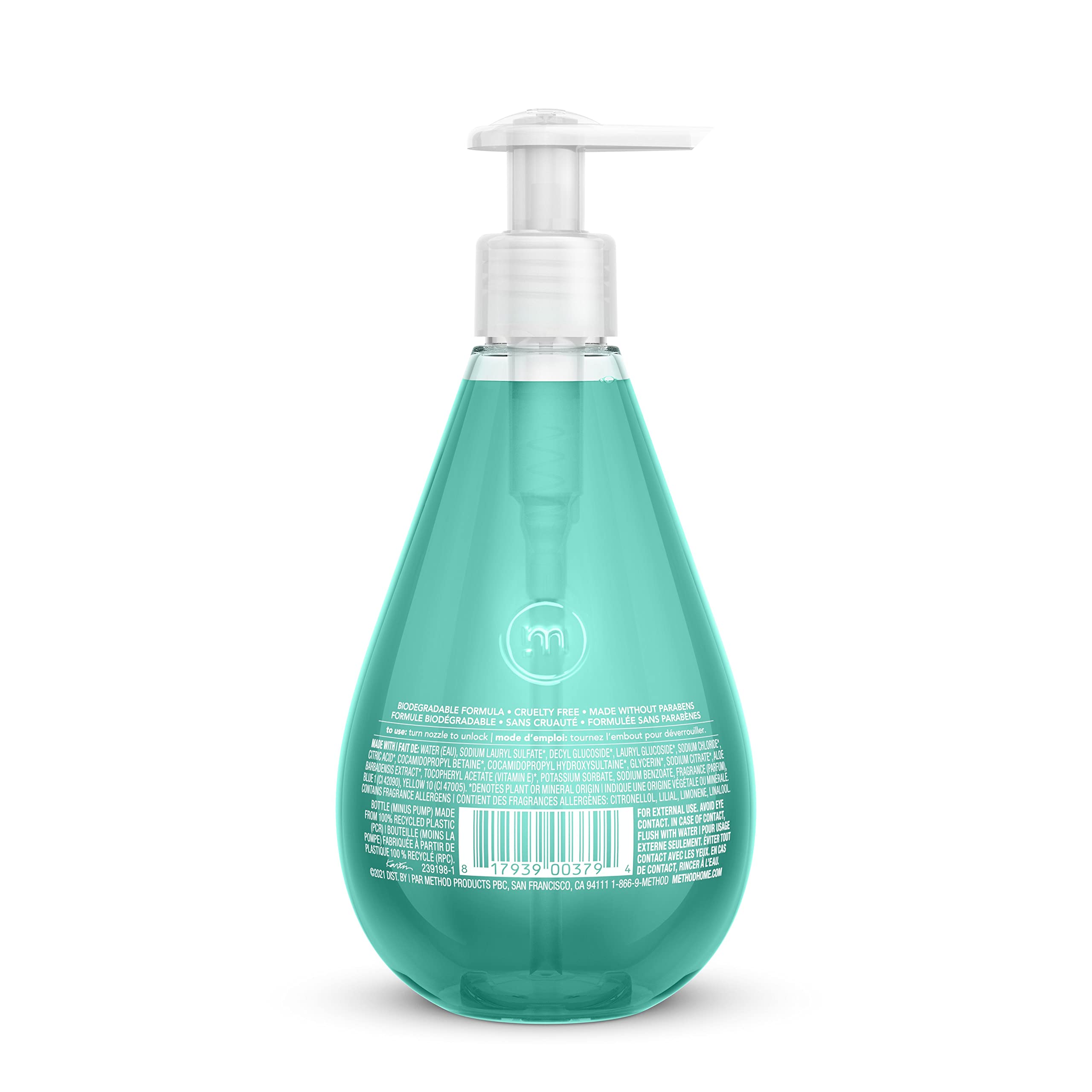 Method Gel Hand Soap, Waterfall, Biodegradable Formula, 12 Fl Oz (Pack of 6) - Image 2